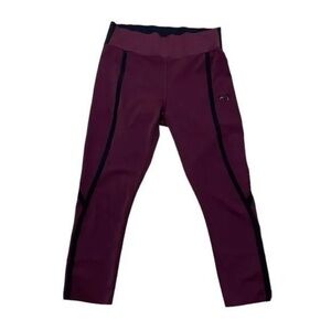 New Kari Traa Sigrun 3/4 Tights Leggings Capris Biker Shorts Burgundy Purple M